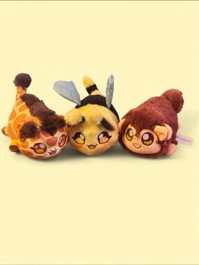 Set of three 6” Aphmau Safari Plushies